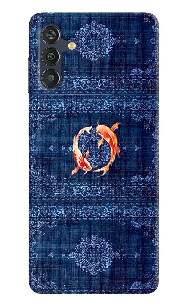Koi Blue Samsung M13 4G Hard Case Back Cover by Casekaro