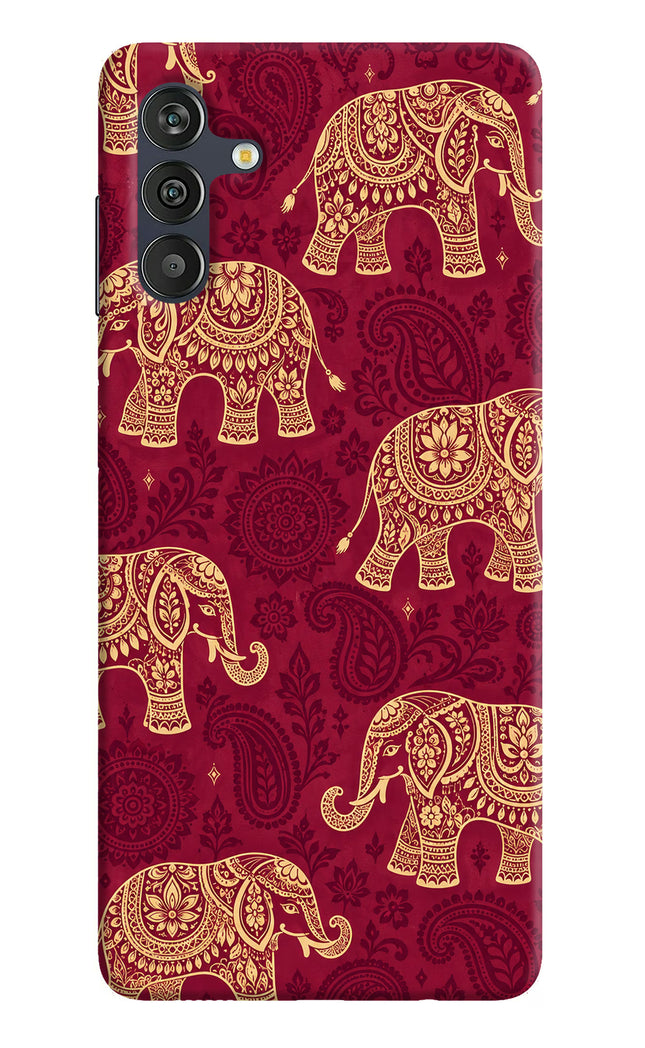 Maroon Elephant Samsung M13 4G Hard Case Back Cover by Casekaro