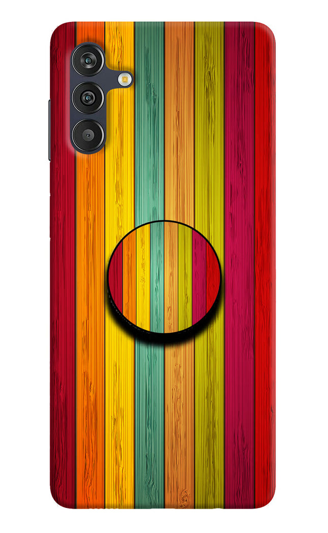 Multicolor Wooden Samsung M13 4G Pop Case
