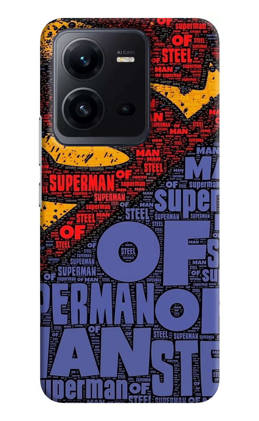 Superman Vivo V25 5G Back Cover, Hard case