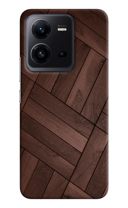 Wooden Texture Design Vivo V25 5G Hard Case Back Cover by Casekaro