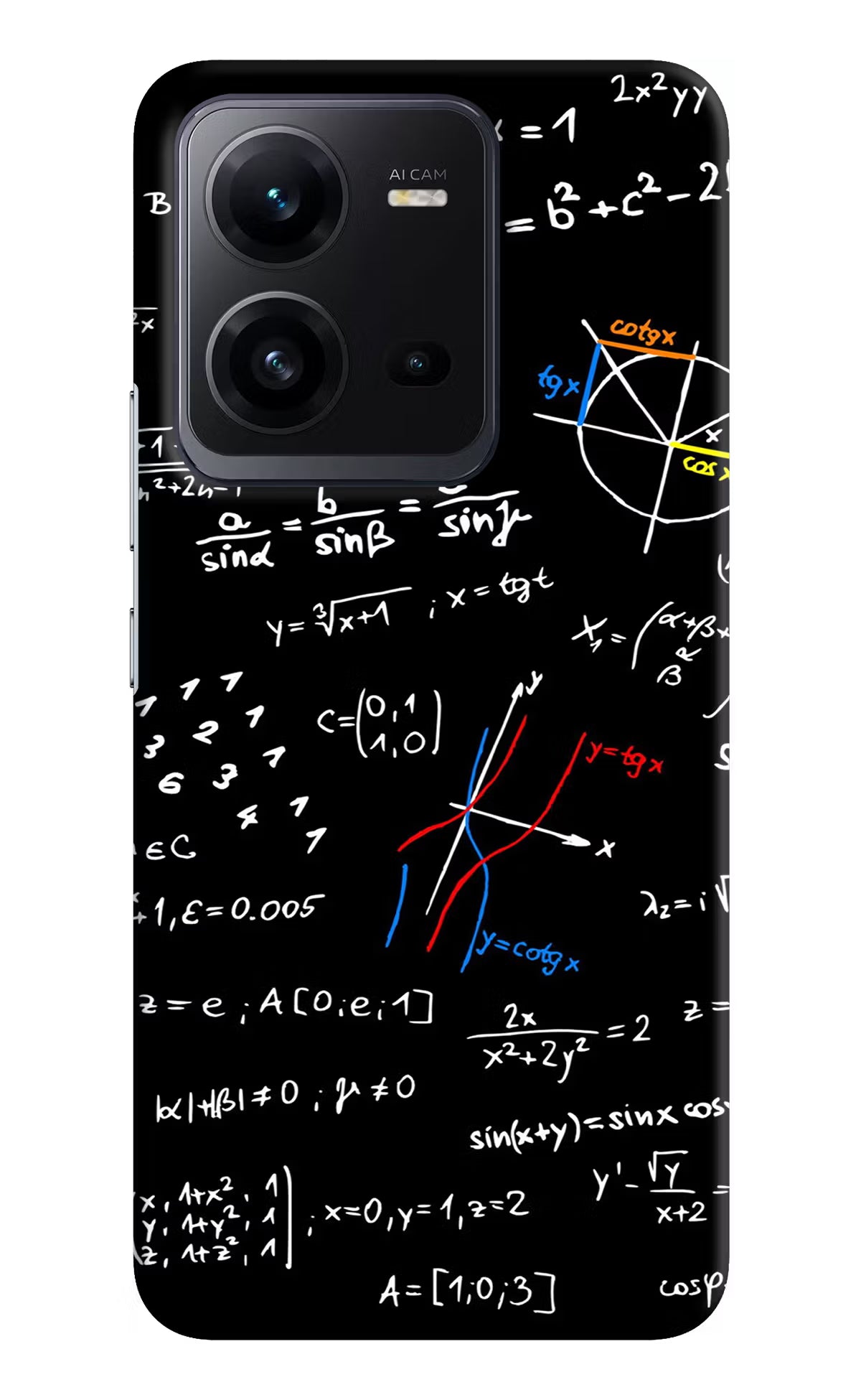Mathematics Formula Vivo V25 5G Hard Case Back Cover by Casekaro