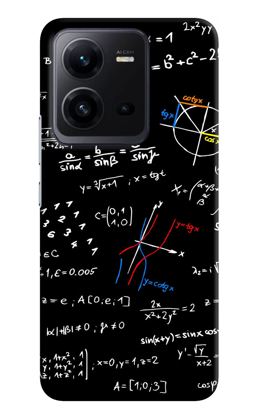 Mathematics Formula Vivo V25 5G Back Cover, Hard case