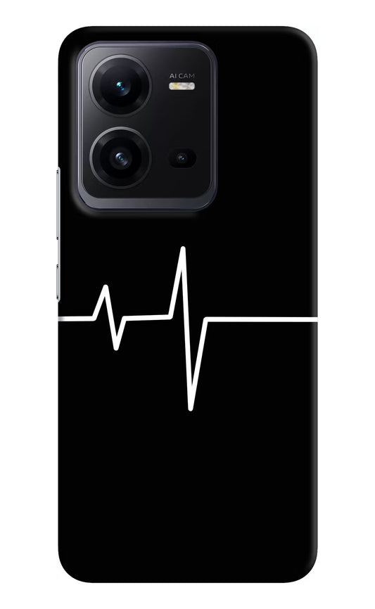 Heart Beats Vivo V25 5G Hard Case Back Cover by Casekaro