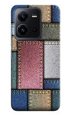 Multicolor Jeans Vivo V25 5G Hard Case Back Cover by Casekaro