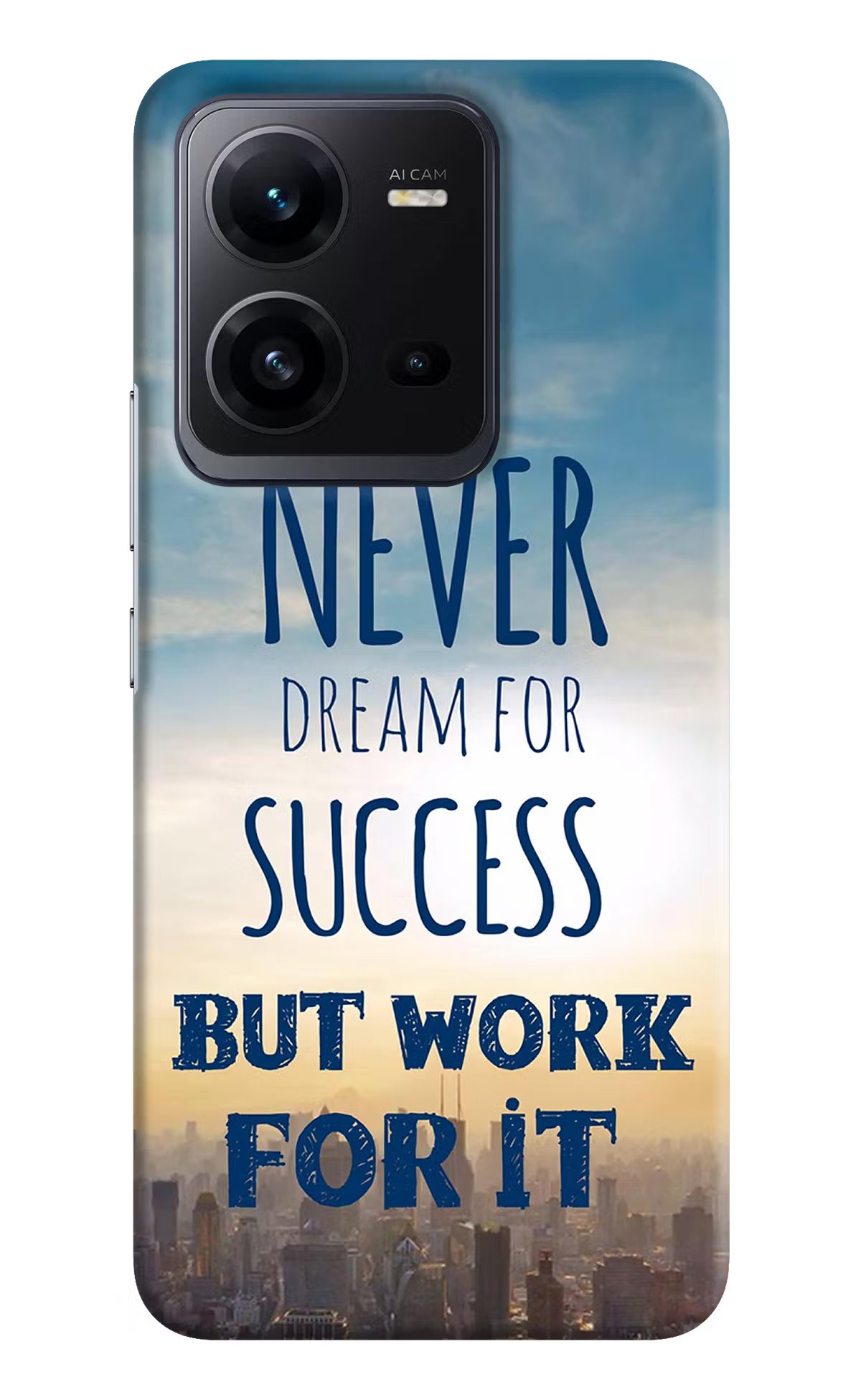 Never Dream For Success But Work For It Vivo V25 5G Hard Case Back Cover by Casekaro