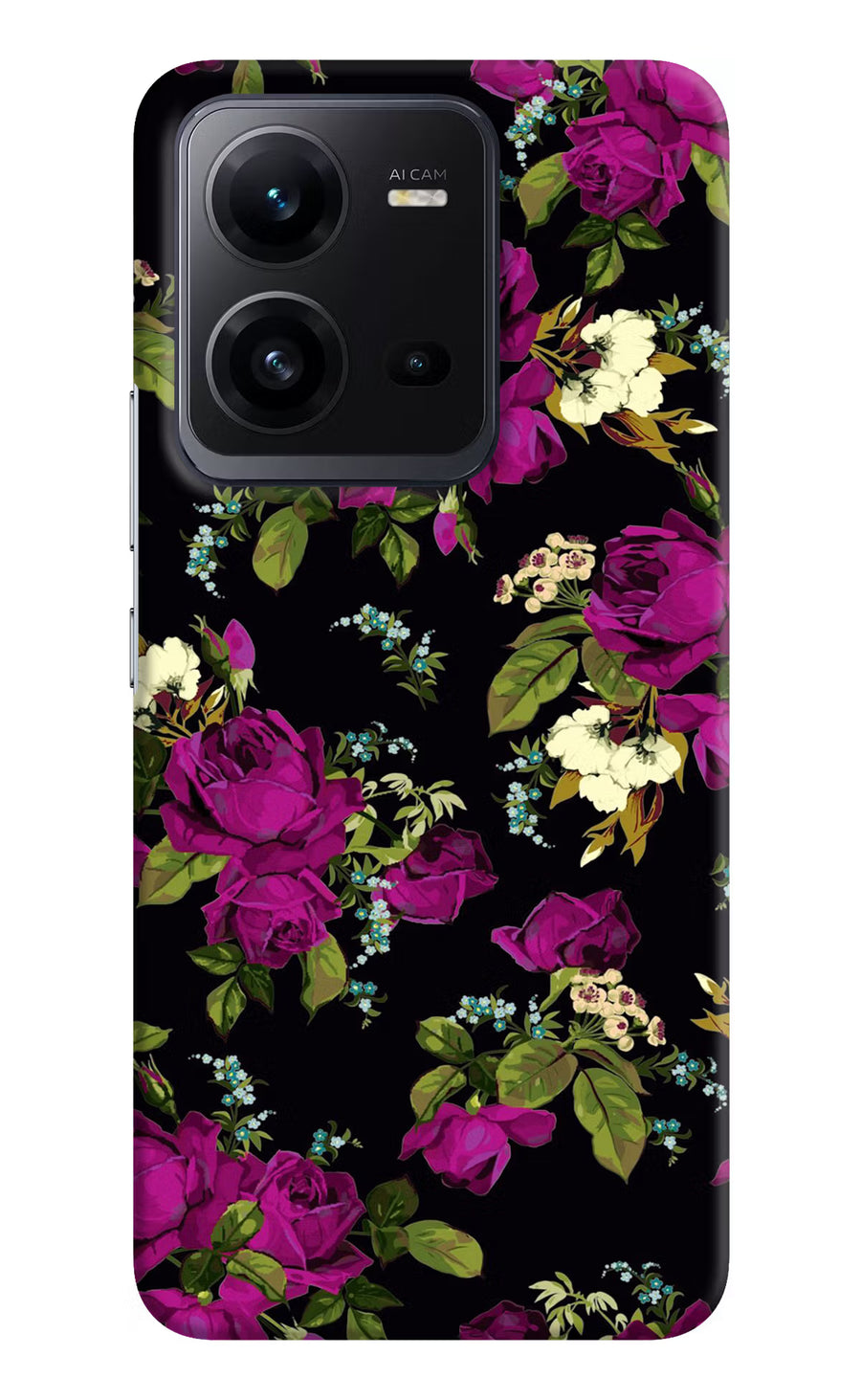 Flowers Vivo V25 5G Back Cover, Hard case
