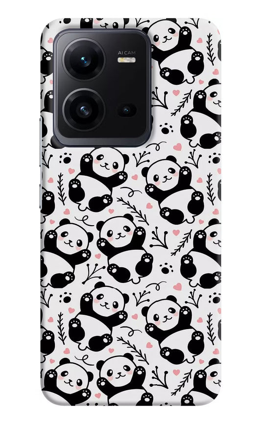 Cute Panda Vivo V25 5G Hard Case Back Cover by Casekaro