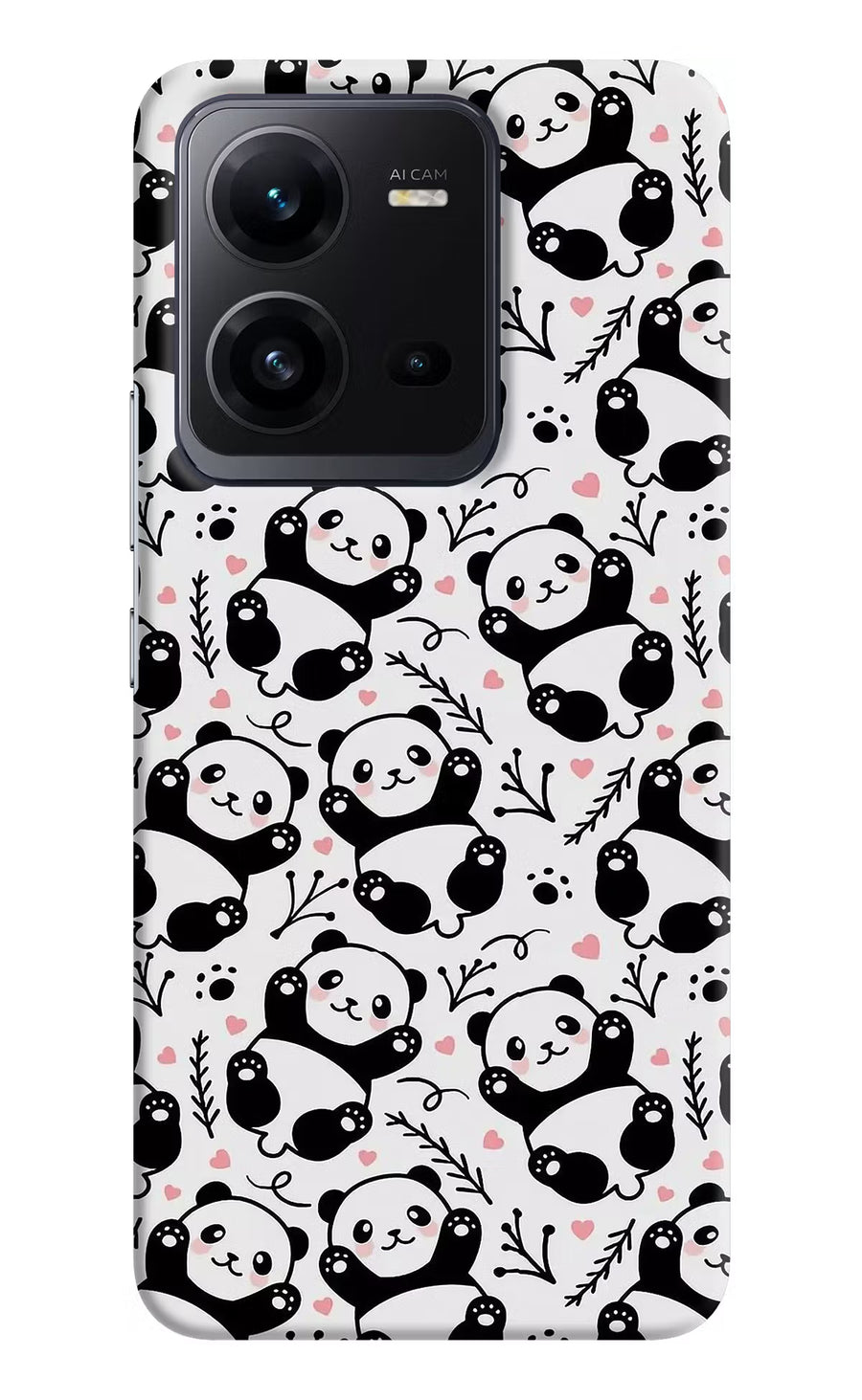 Cute Panda Vivo V25 5G Back Cover, Hard case