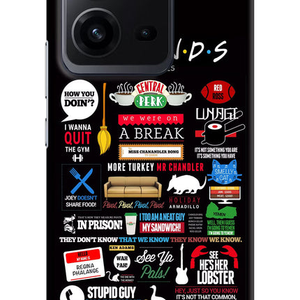 FRIENDS Vivo V25 5G Hard Case Back Cover by Casekaro