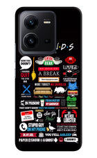 FRIENDS Vivo V25 5G Hard Case Back Cover by Casekaro