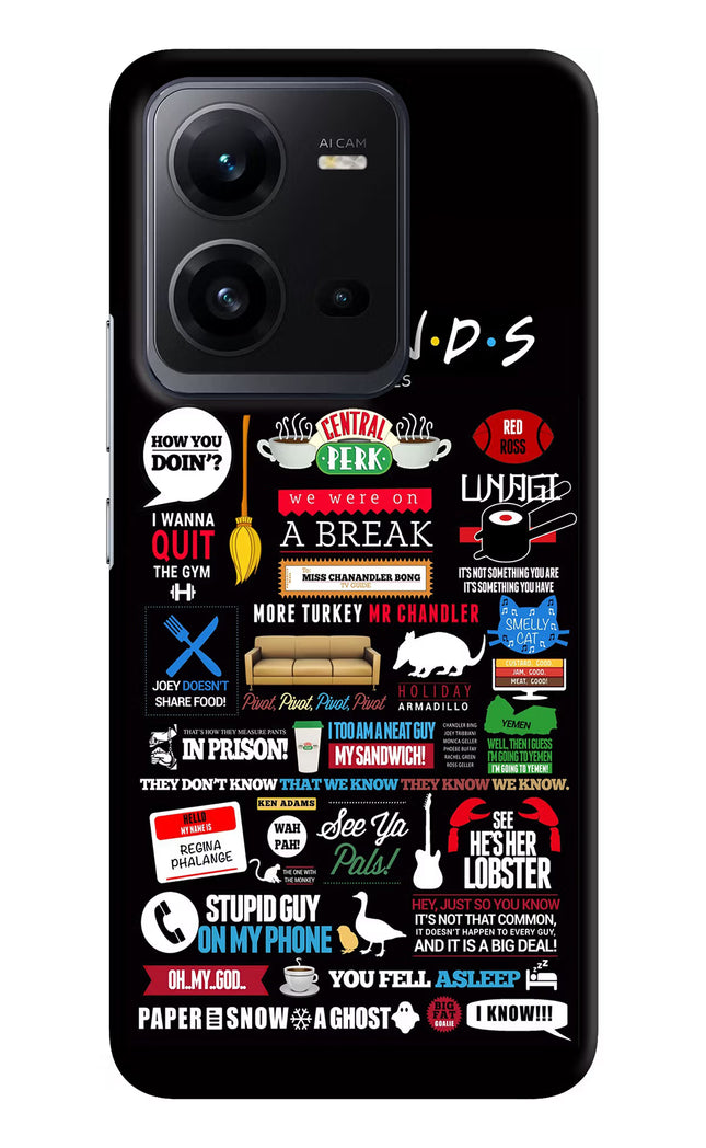 FRIENDS Vivo V25 5G Hard Case Back Cover by Casekaro