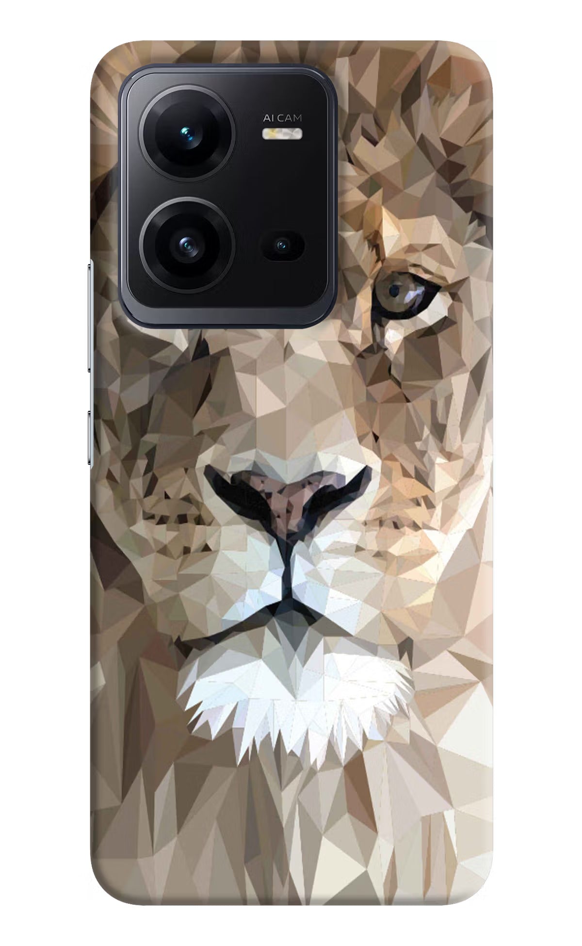 Lion Art Vivo V25 5G Hard Case Back Cover by Casekaro