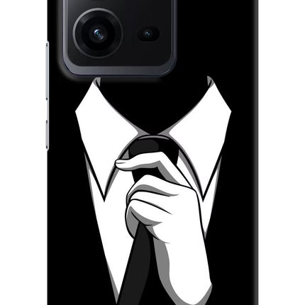 Black Tie Vivo V25 5G Hard Case Back Cover by Casekaro
