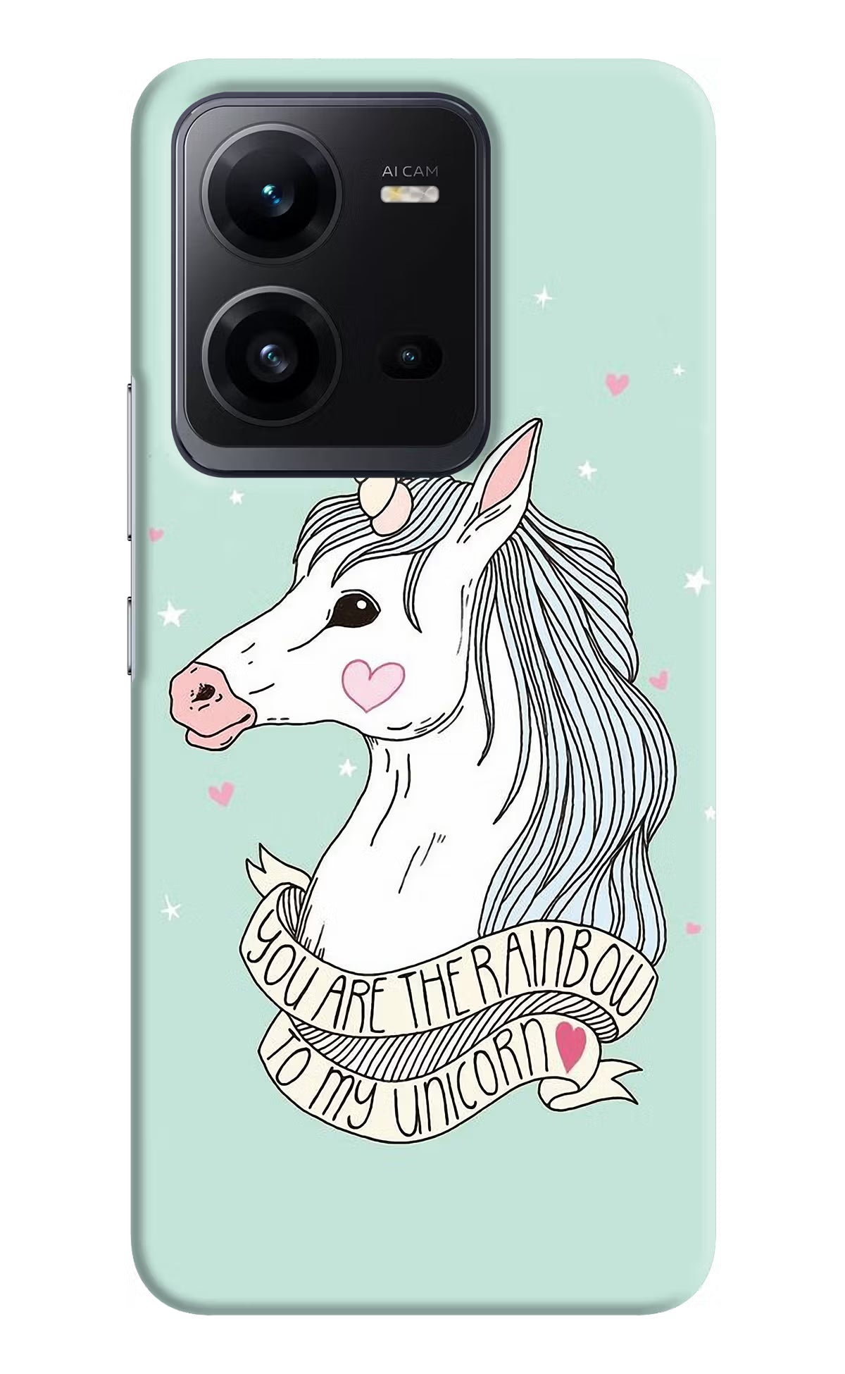 Unicorn Wallpaper Vivo V25 5G Hard Case Back Cover by Casekaro
