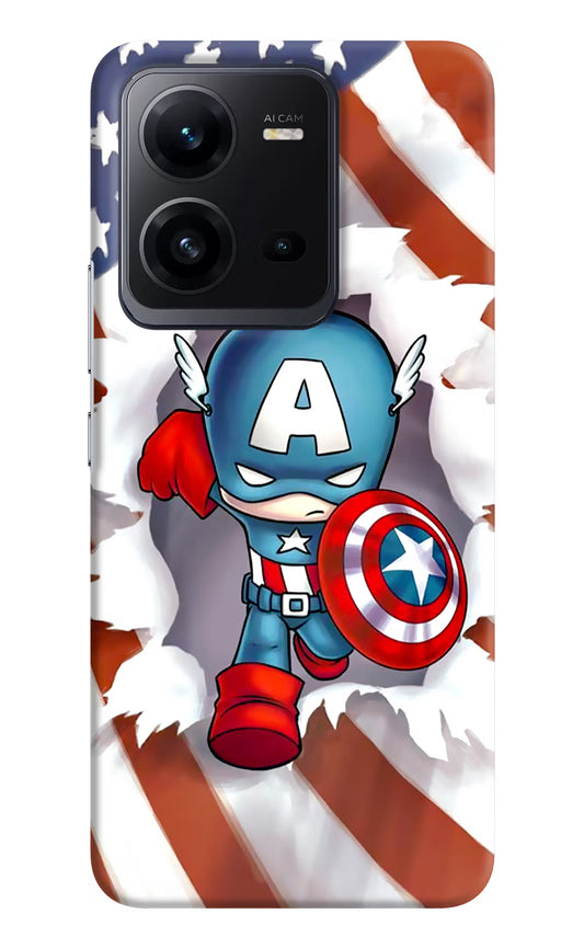 Captain America Vivo V25 5G Hard Case Back Cover by Casekaro