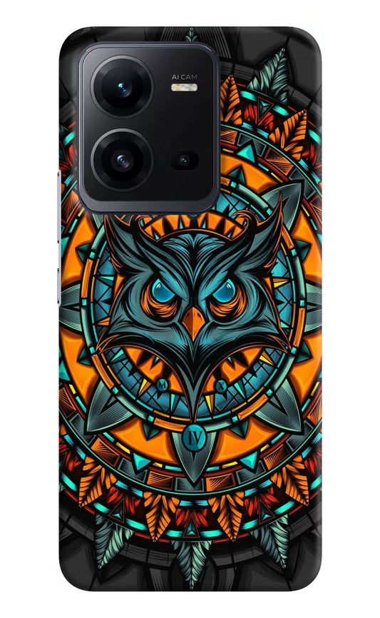 Angry Owl Art Vivo V25 5G Hard Case Back Cover by Casekaro