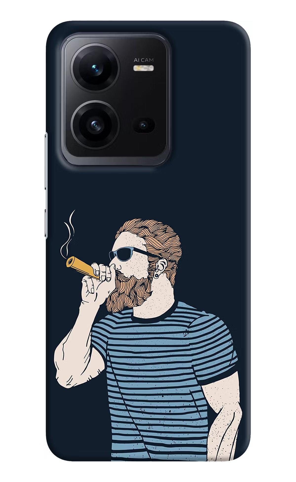 Smoking Vivo V25 5G Hard Case Back Cover by Casekaro