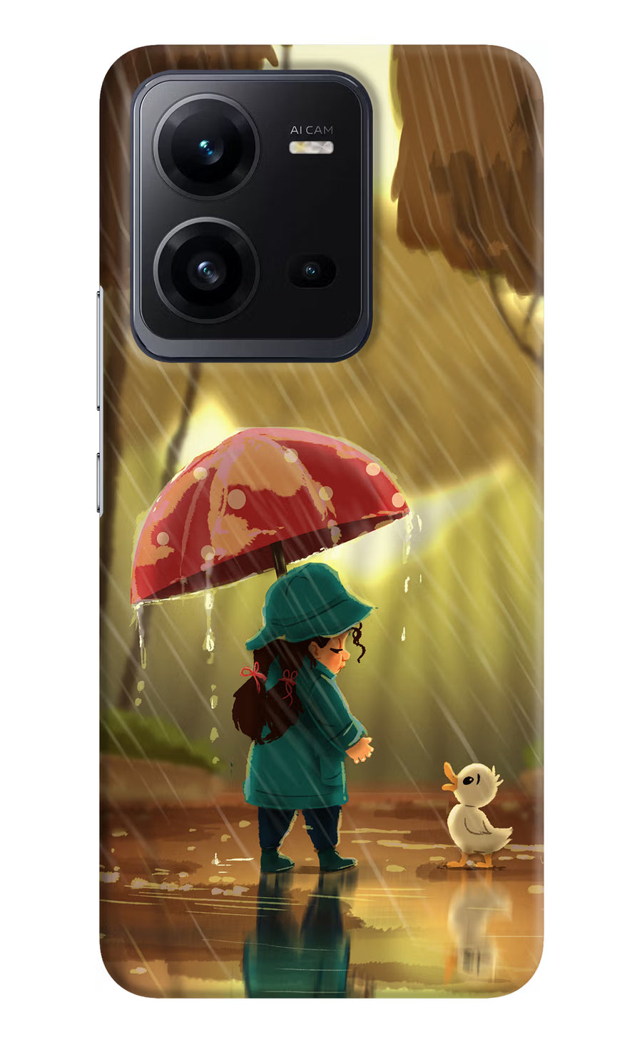 Rainy Day Vivo V25 5G Back Cover, Hard case
