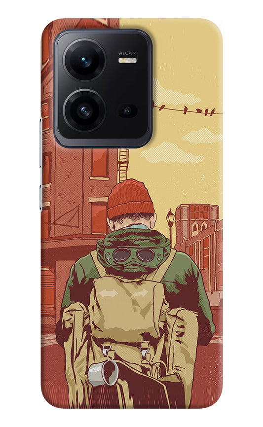 Adventurous Vivo V25 5G Hard Case Back Cover by Casekaro