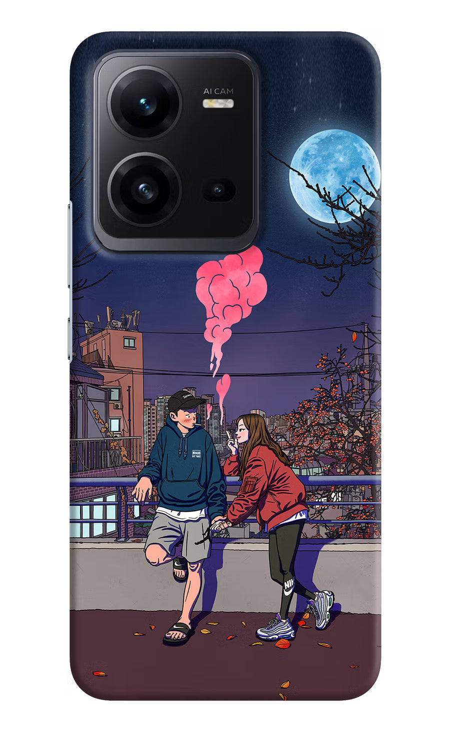 Chilling Couple Vivo V25 5G Back Cover, Hard case