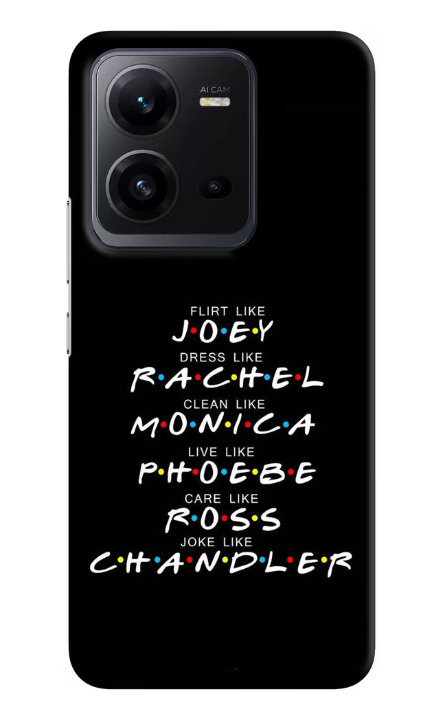 FRIENDS Character Vivo V25 5G Hard Case Back Cover by Casekaro