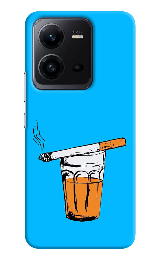 Chai Sutta Vivo V25 5G Hard Case Back Cover by Casekaro