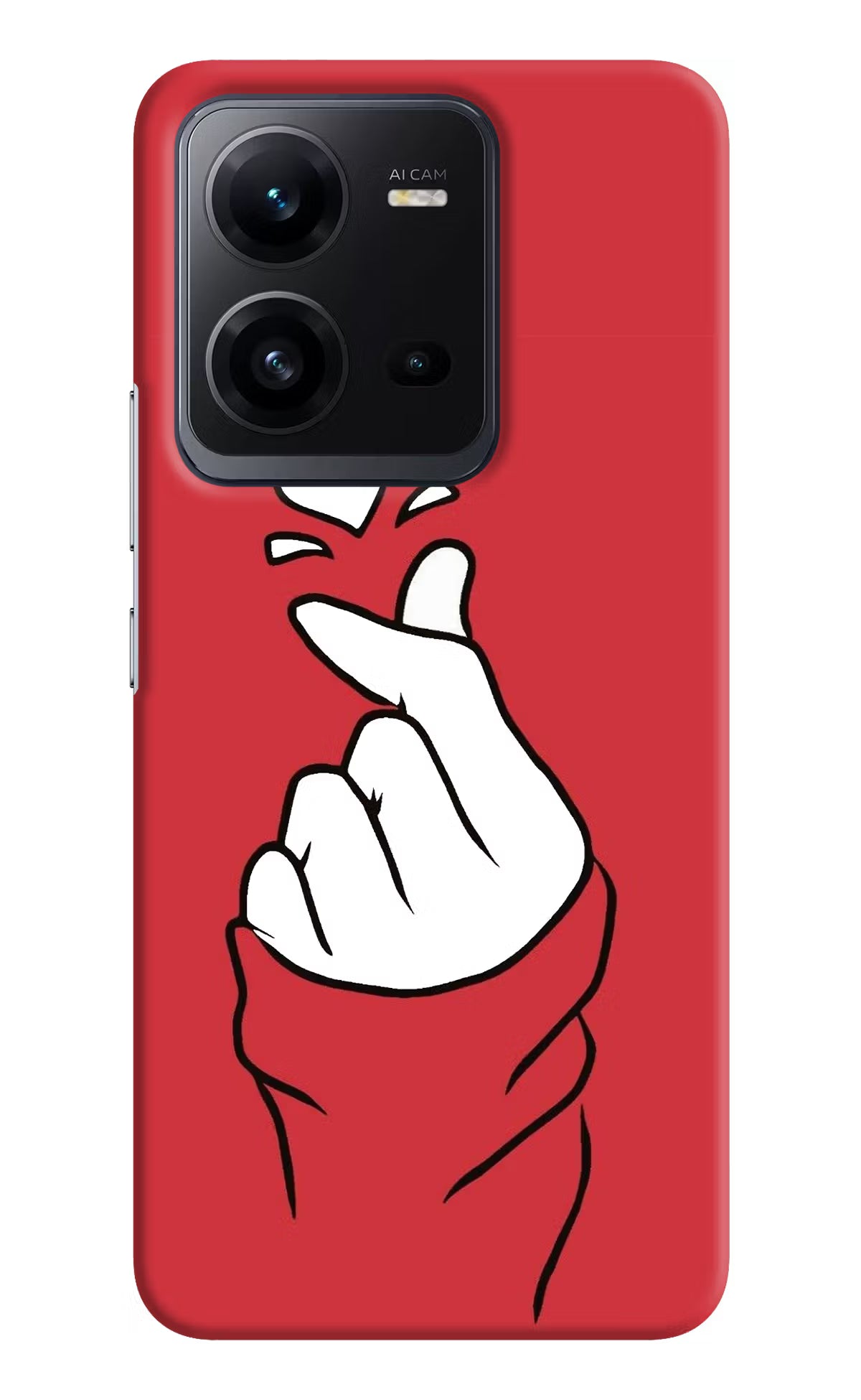 Korean Love Sign Vivo V25 5G Hard Case Back Cover by Casekaro