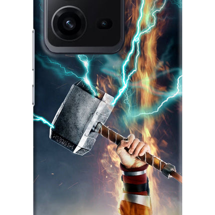Thor Hammer Mjolnir Vivo V25 5G Hard Case Back Cover by Casekaro