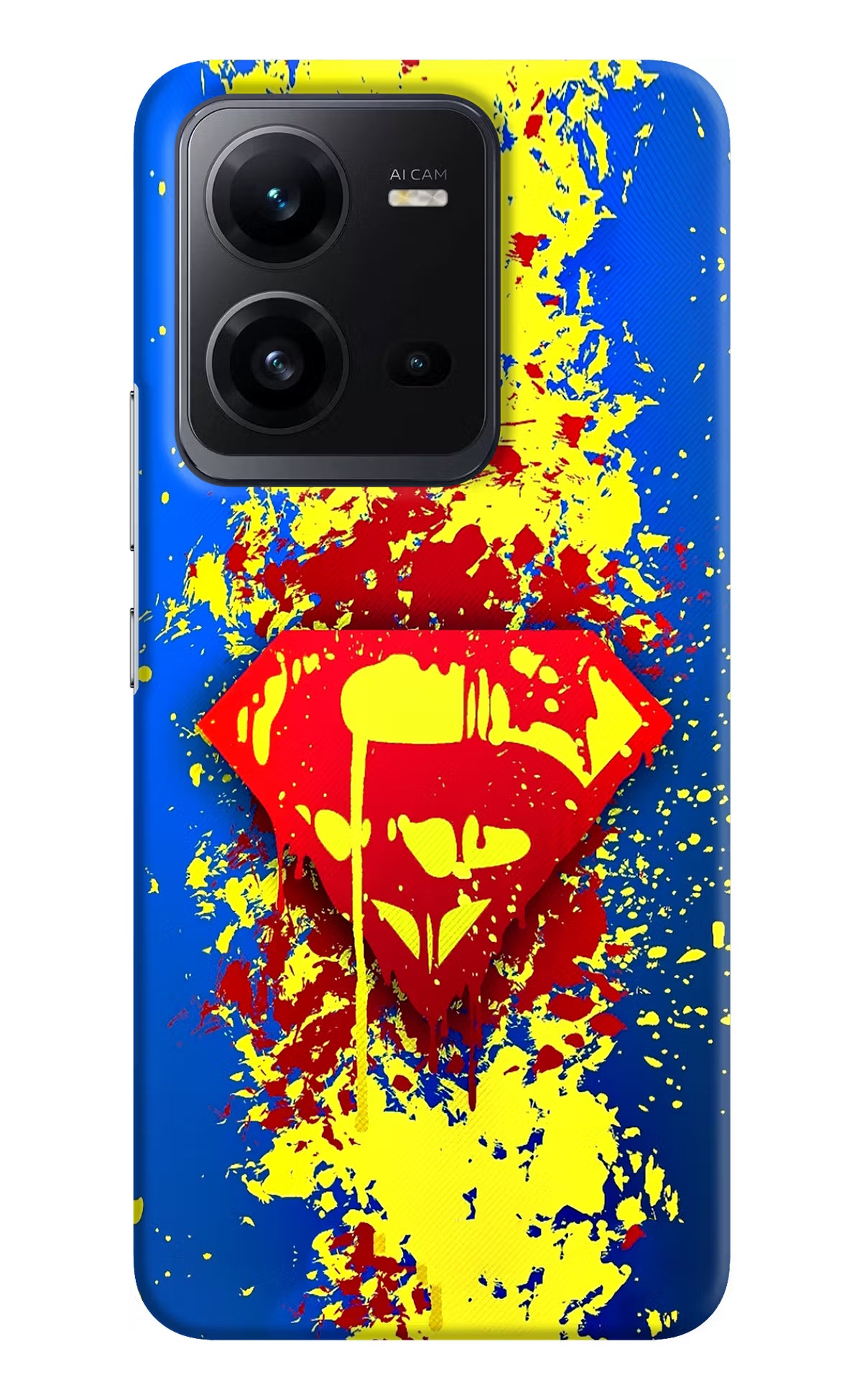 Superman logo Vivo V25 5G Hard Case Back Cover by Casekaro