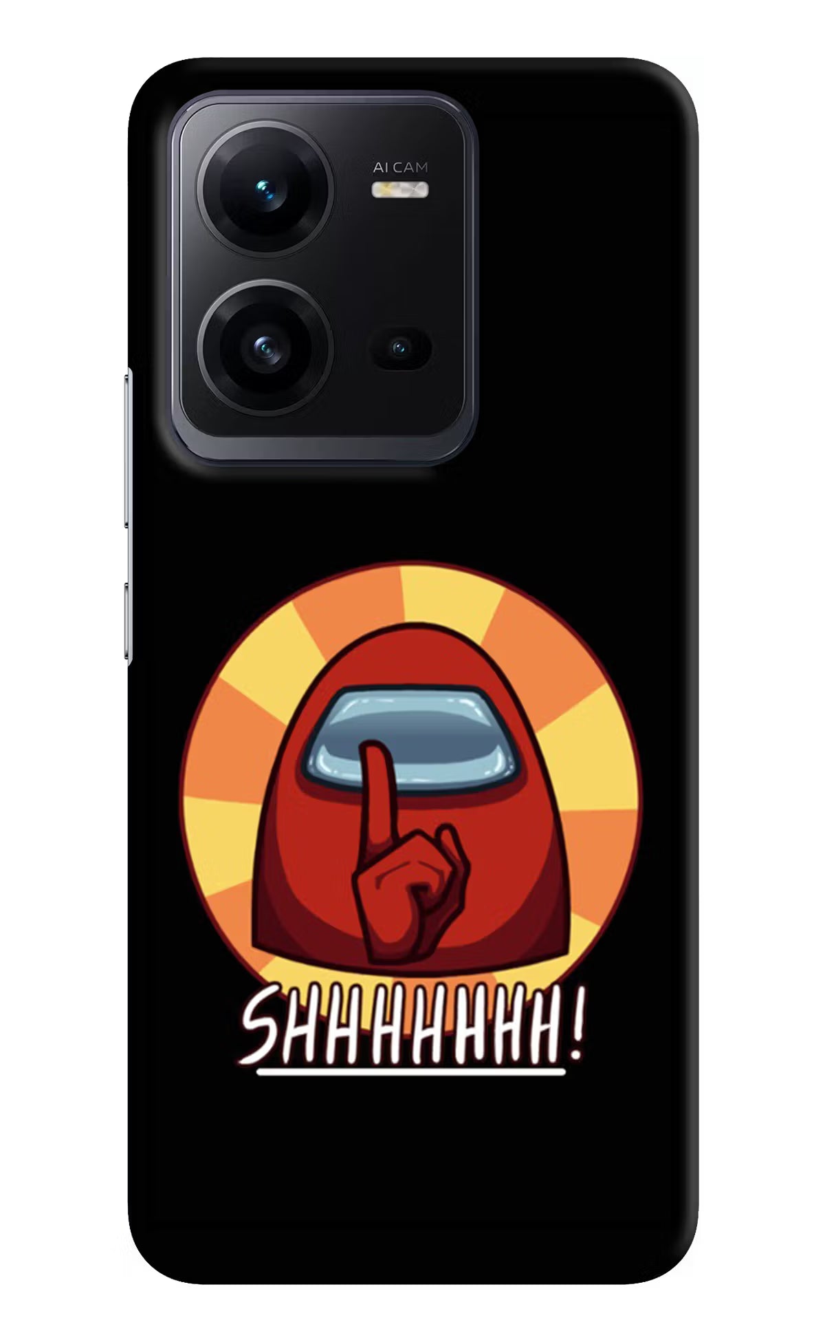 Among Us Shhh! Vivo V25 5G Hard Case Back Cover by Casekaro