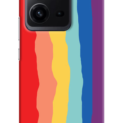 Rainbow Vivo V25 5G Hard Case Back Cover by Casekaro