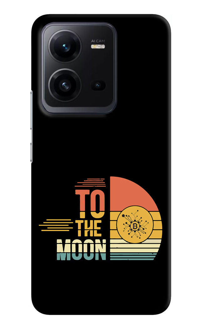 To the Moon Vivo V25 5G Hard Case Back Cover by Casekaro