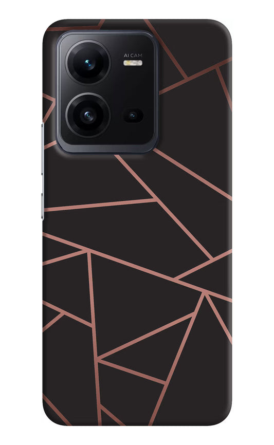 Geometric Pattern Vivo V25 5G Hard Case Back Cover by Casekaro
