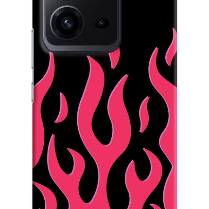 Fire Flames Vivo V25 5G Hard Case Back Cover by Casekaro