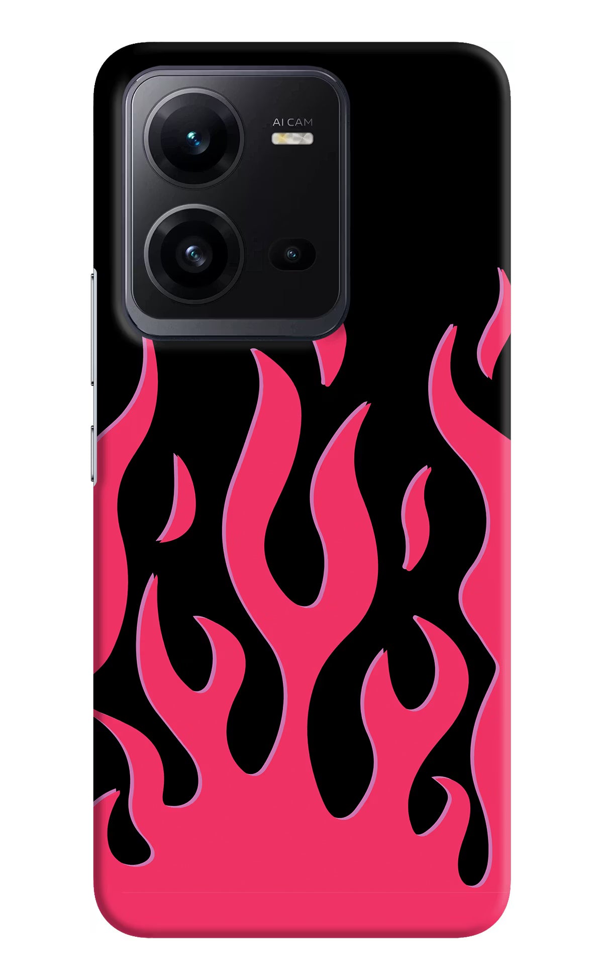 Fire Flames Vivo V25 5G Hard Case Back Cover by Casekaro