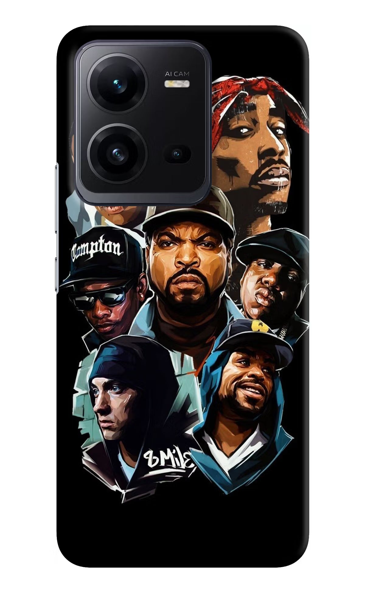 Rappers Vivo V25 5G Hard Case Back Cover by Casekaro