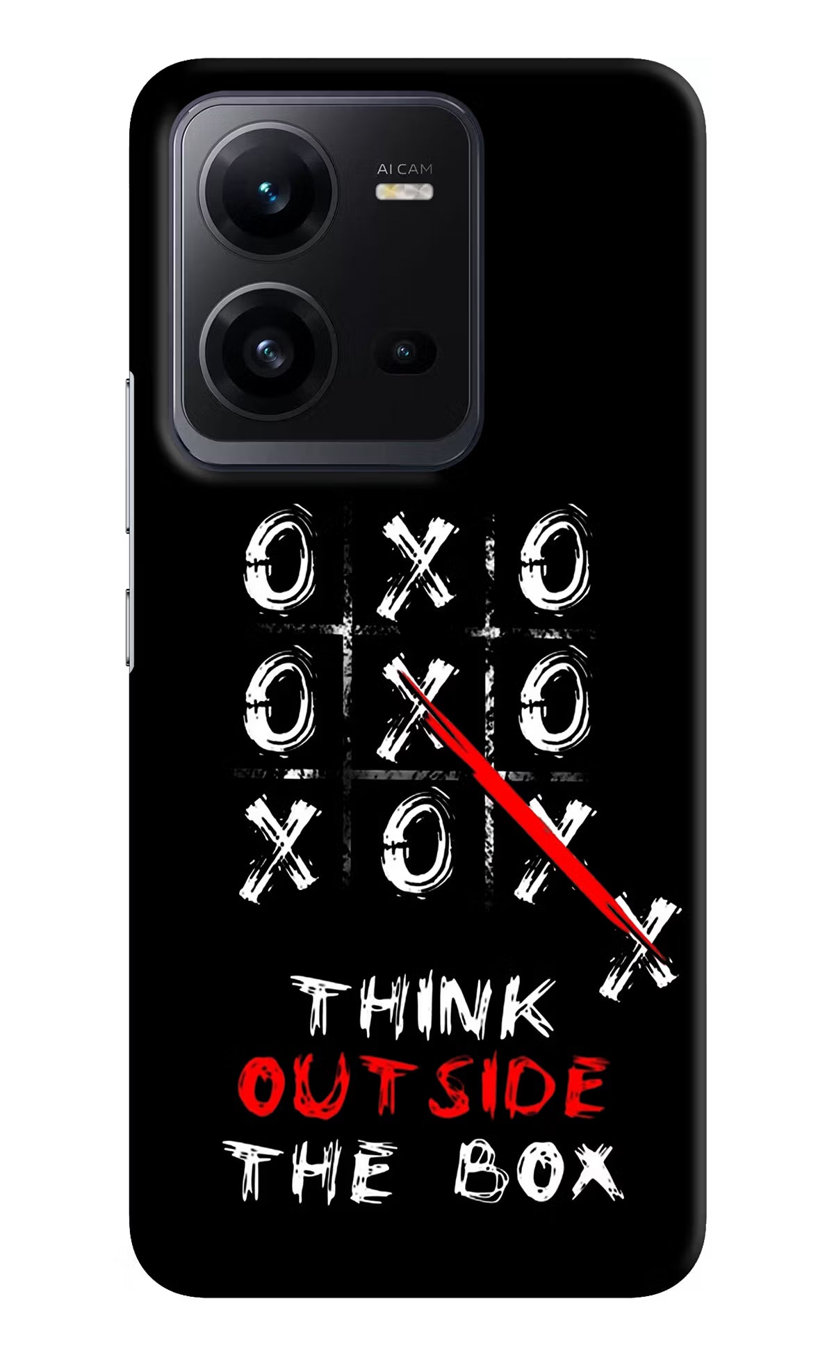 Think out of the BOX Vivo V25 5G Hard Case Back Cover by Casekaro