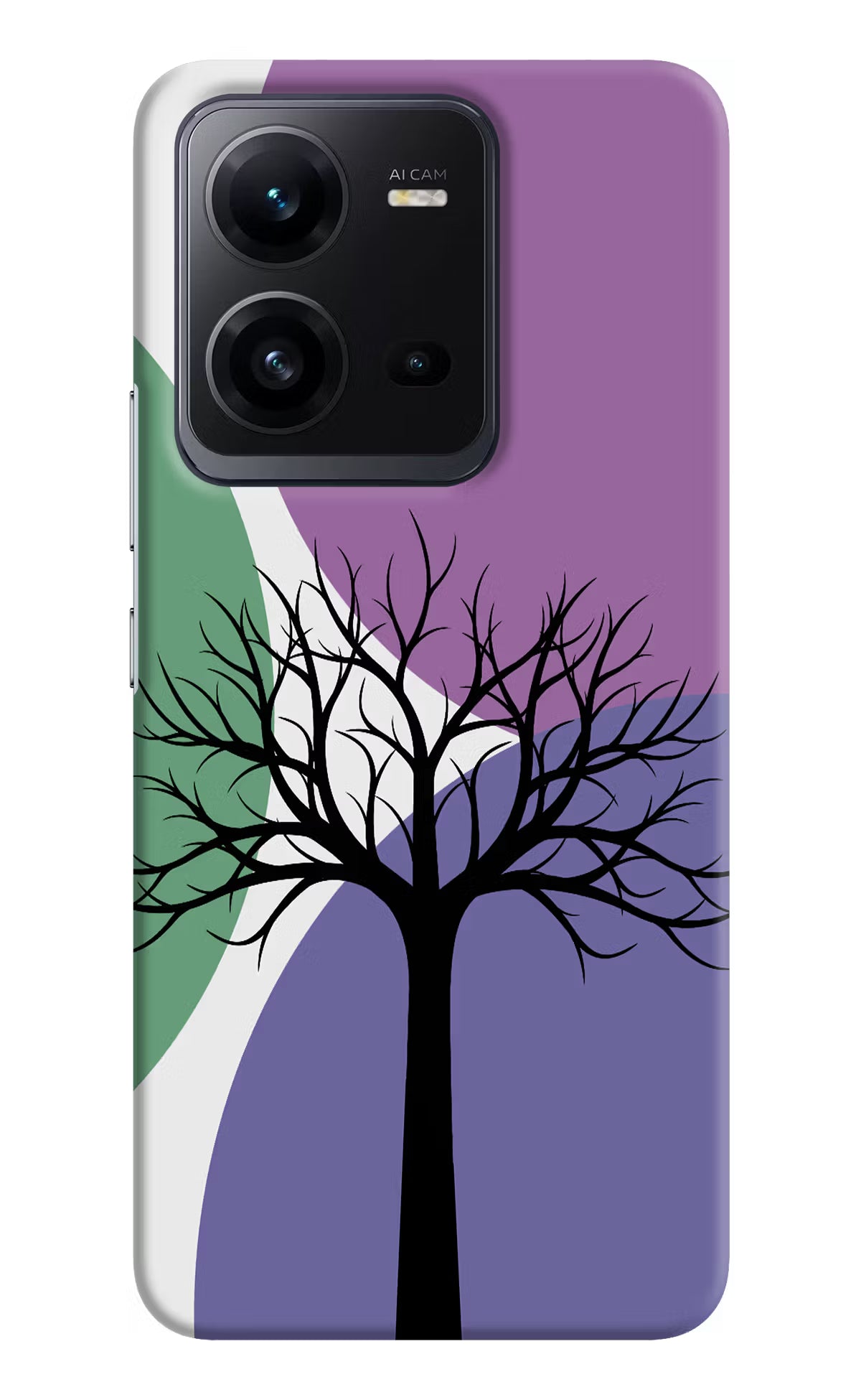 Tree Art Vivo V25 5G Hard Case Back Cover by Casekaro