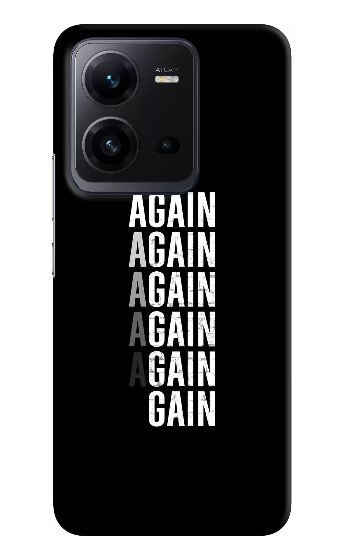Again Again Gain Vivo V25 5G Hard Case Back Cover by Casekaro