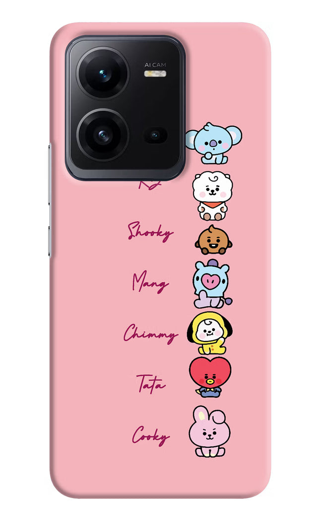 BTS names Vivo V25 5G Hard Case Back Cover by Casekaro