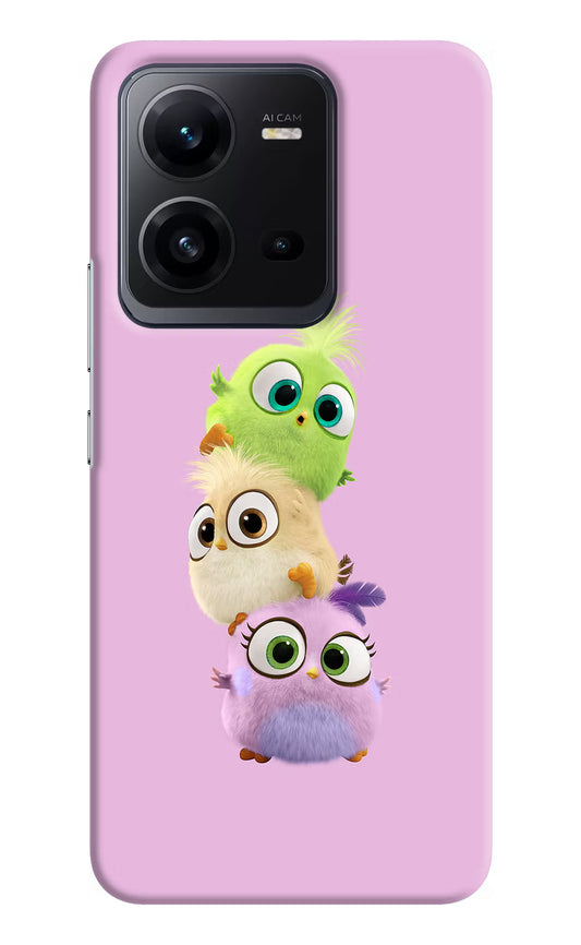 Cute Little Birds Vivo V25 5G Hard Case Back Cover by Casekaro