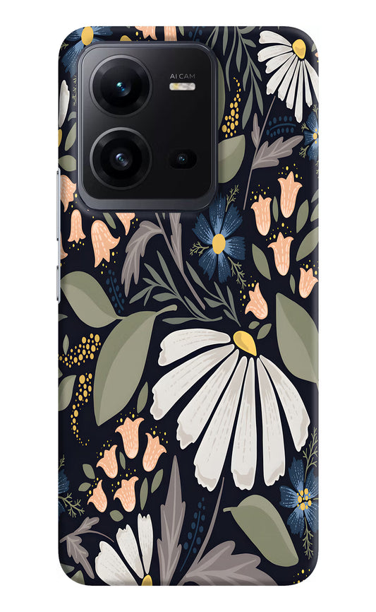 Flowers Art Vivo V25 5G Hard Case Back Cover by Casekaro