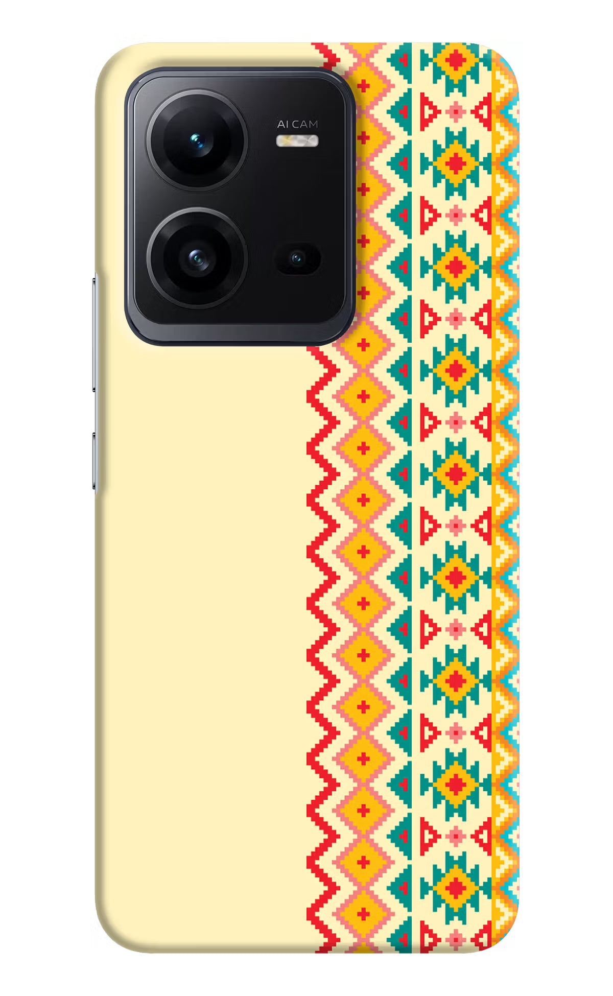 Ethnic Seamless Vivo V25 5G Hard Case Back Cover by Casekaro