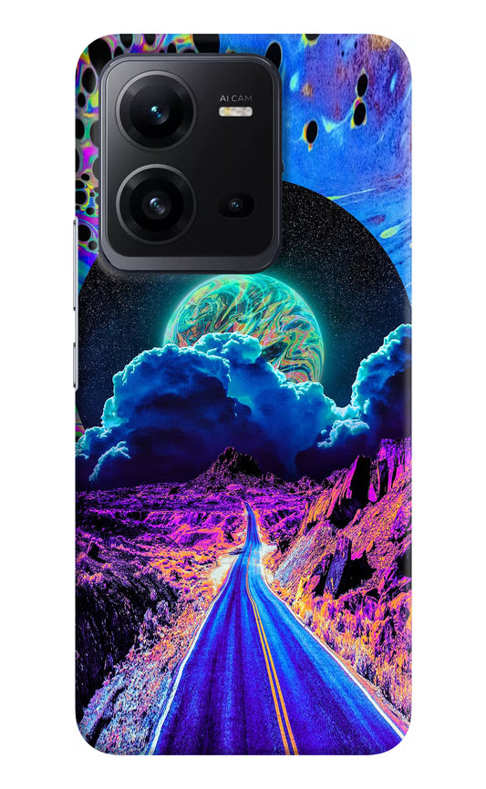 Psychedelic Painting Vivo V25 5G Hard Case Back Cover by Casekaro