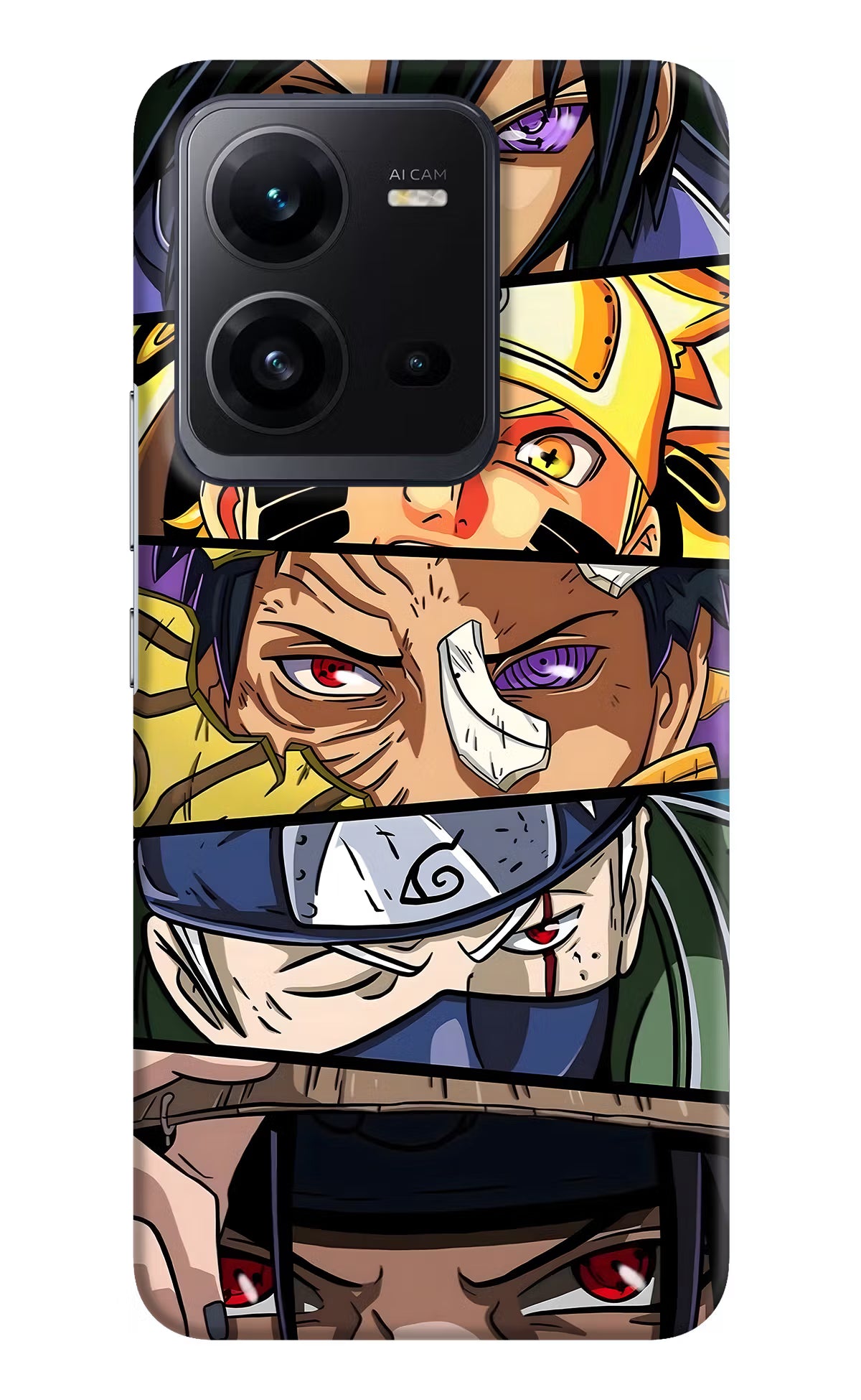 Naruto Character Vivo V25 5G Hard Case Back Cover by Casekaro