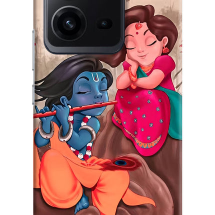 Radhe Krishna Vivo V25 5G Hard Case Back Cover by Casekaro