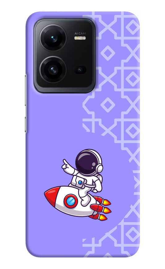 Cute Astronaut Vivo V25 5G Hard Case Back Cover by Casekaro