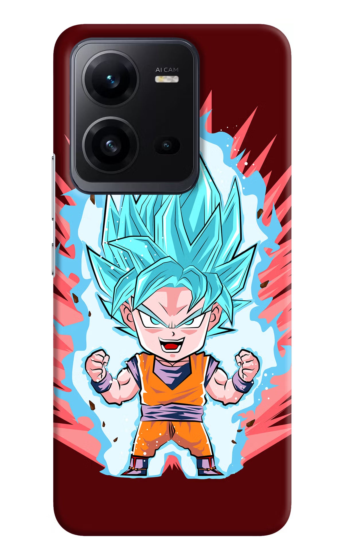 Goku Little Vivo V25 5G Hard Case Back Cover by Casekaro