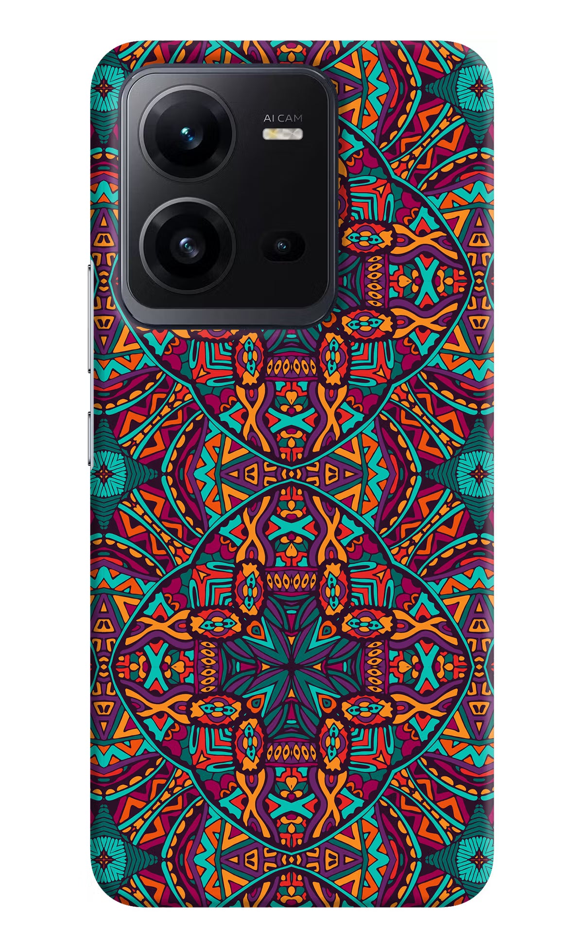 Colour Mandala Vivo V25 5G Hard Case Back Cover by Casekaro
